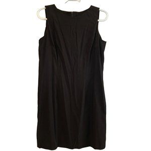 Sz 14 AGB Cap Sleeve Sheath Dress Dark Brown Comfortable Fit Midi